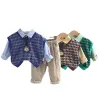 The 2022 new autumn collection for boys, a three-piece set for babies in spring and autumn, a stylish children's vest, and a trendy baby vest Item Picture